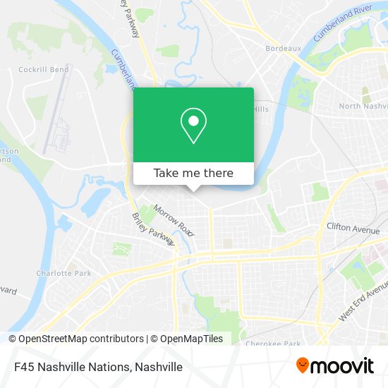 F45 Nashville Nations map