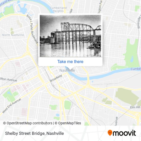 Mapa de Shelby Street Bridge