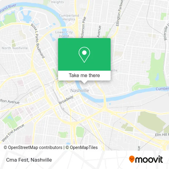 Cma Fest map