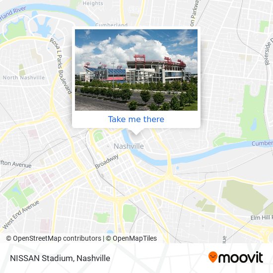 Mapa de NISSAN Stadium