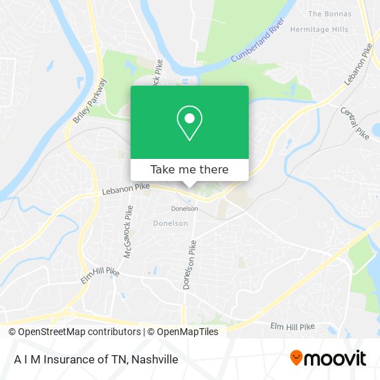 A I M Insurance of TN map