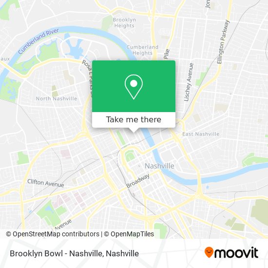 Brooklyn Bowl - Nashville map