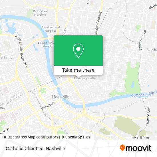 Mapa de Catholic Charities