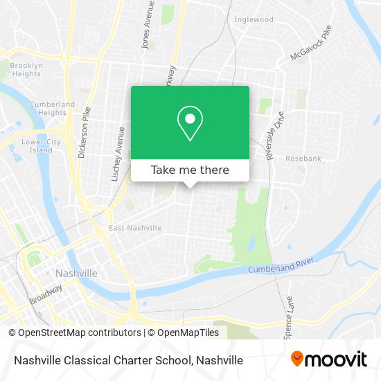 Nashville Classical Charter School map