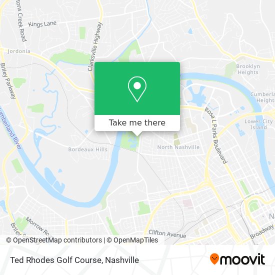 Ted Rhodes Golf Course map