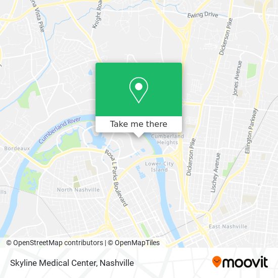 Skyline Medical Center map