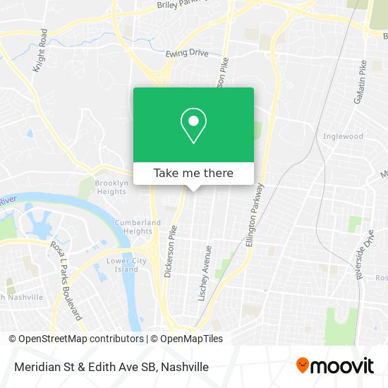 Meridian St & Edith Ave SB map