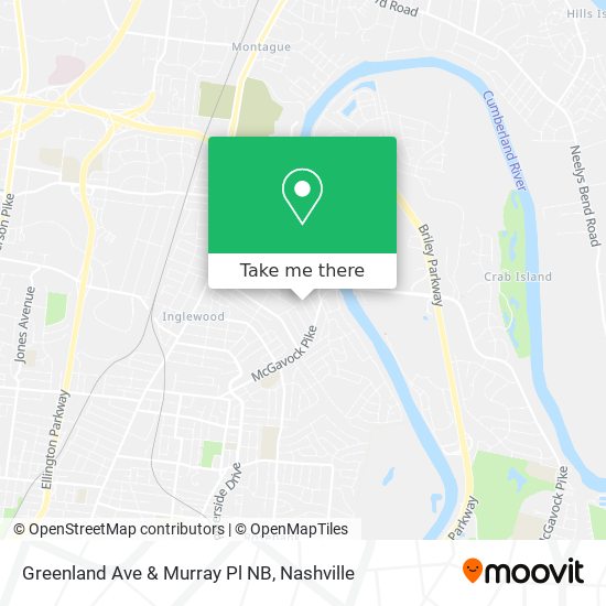 Mapa de Greenland Ave & Murray Pl NB