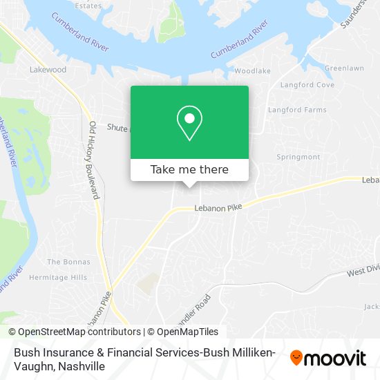 Mapa de Bush Insurance & Financial Services-Bush Milliken-Vaughn