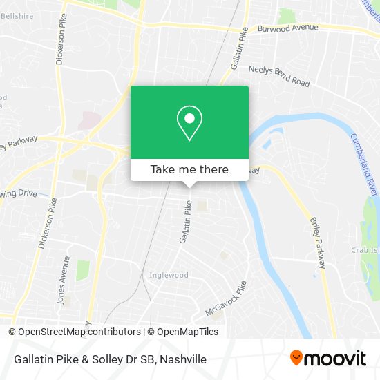 Gallatin Pike & Solley Dr SB map