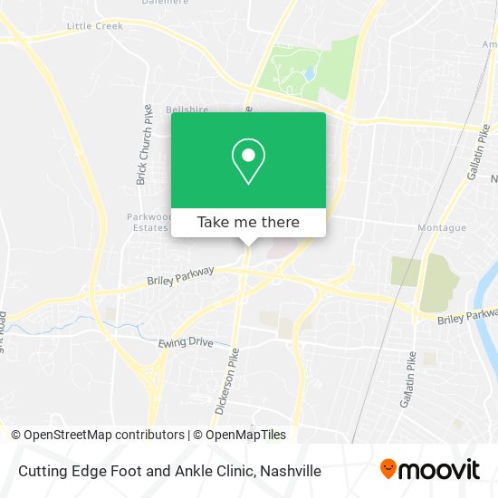 Mapa de Cutting Edge Foot and Ankle Clinic