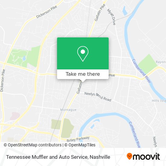 Tennessee Muffler and Auto Service map