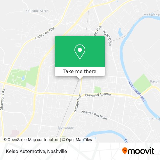 Kelso Automotive map