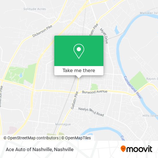 Mapa de Ace Auto of Nashville