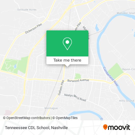 Tenneessee CDL School map