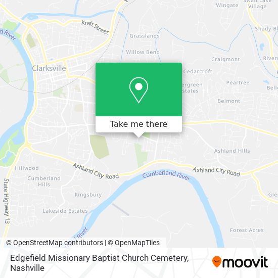 Mapa de Edgefield Missionary Baptist Church Cemetery