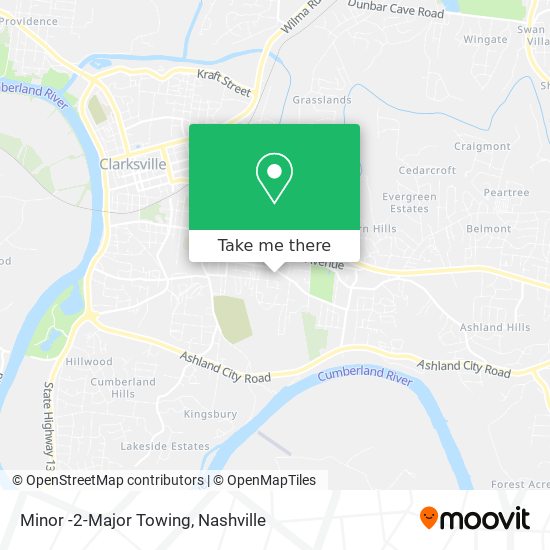 Minor -2-Major Towing map