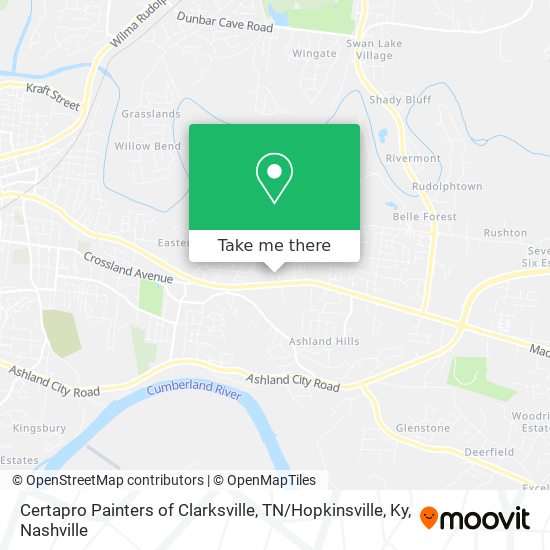 Certapro Painters of Clarksville, TN / Hopkinsville, Ky map