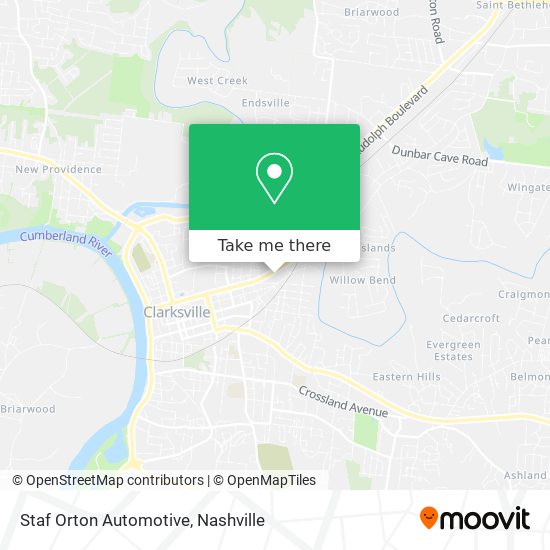 Mapa de Staf Orton Automotive
