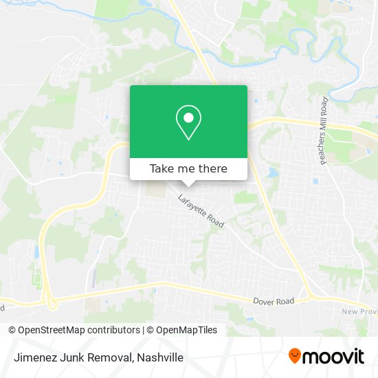 Jimenez Junk Removal map