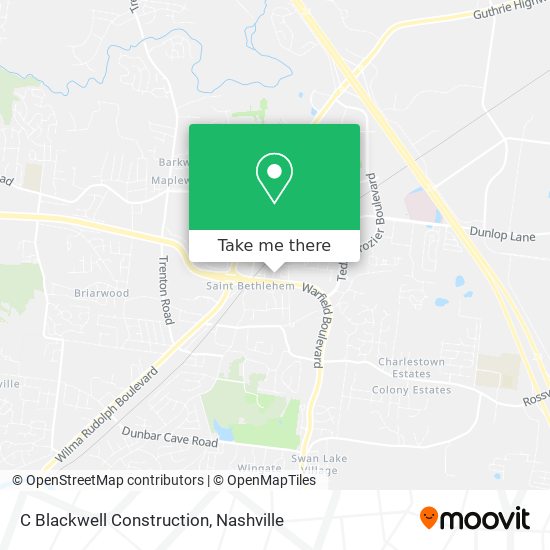 C Blackwell Construction map