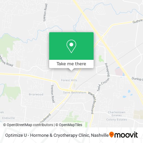 Optimize U - Hormone & Cryotherapy Clinic map
