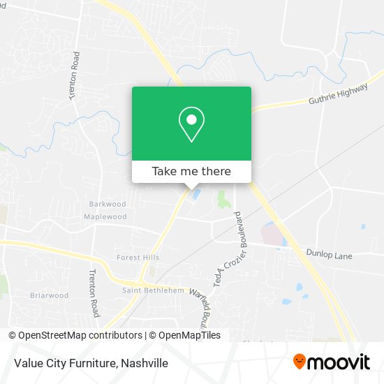 Value City Furniture map