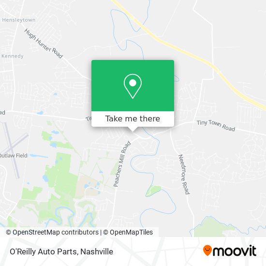 O'Reilly Auto Parts map