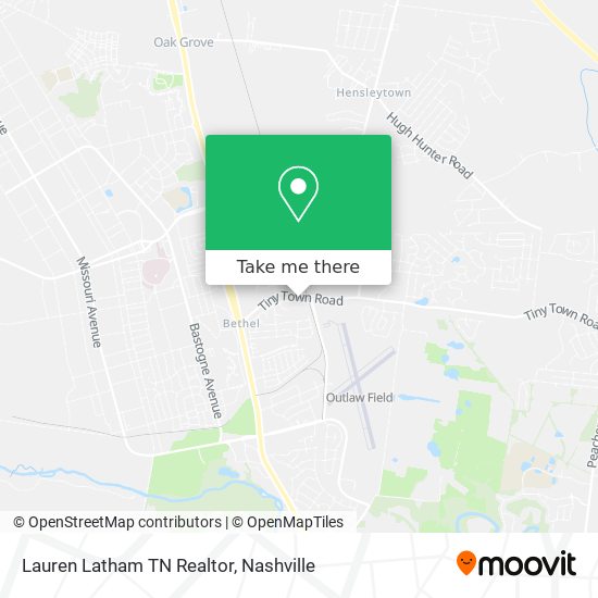 Lauren Latham TN Realtor map