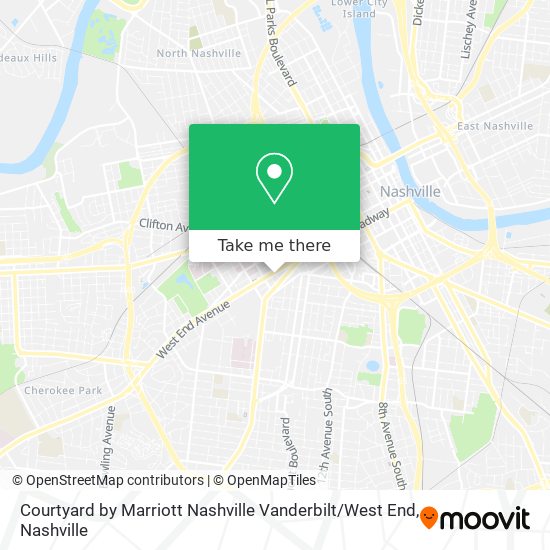 Courtyard by Marriott Nashville Vanderbilt / West End map