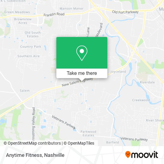 Anytime Fitness map