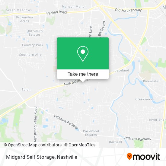 Midgard Self Storage map