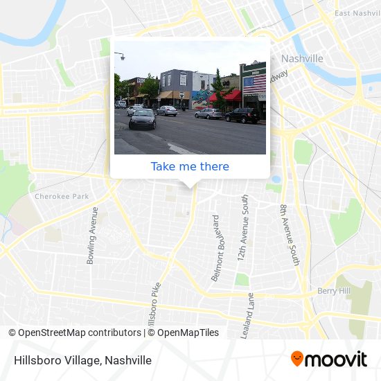 Hillsboro Village map