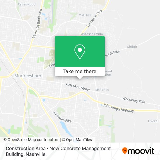 Mapa de Construction Area - New Concrete Management Building
