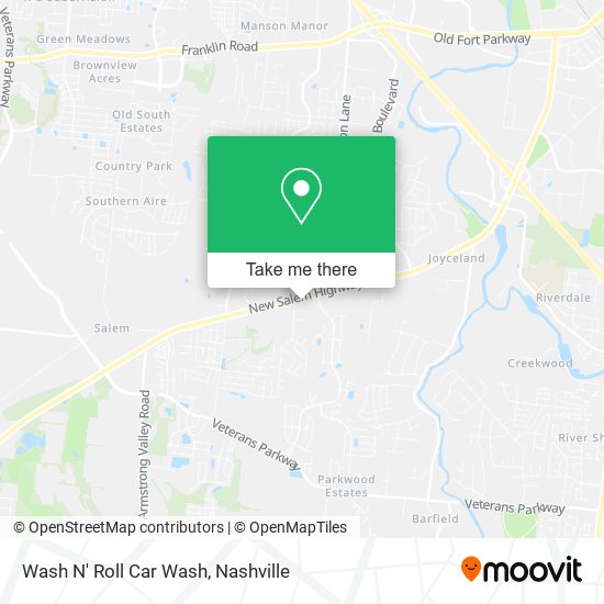 Wash N' Roll Car Wash map