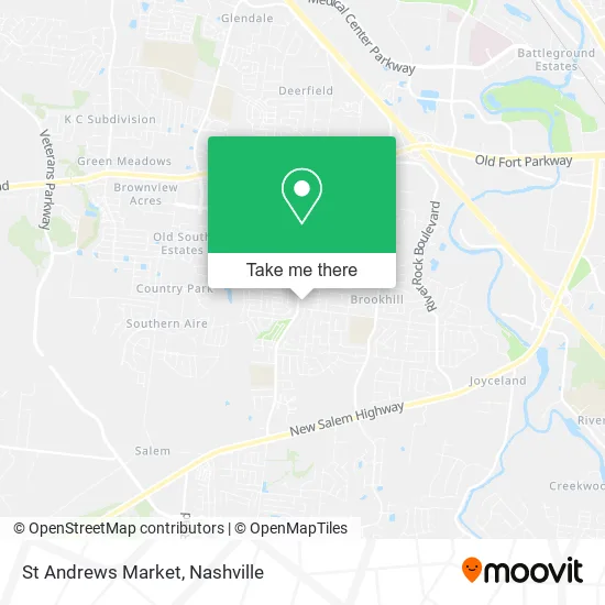 St Andrews Market map