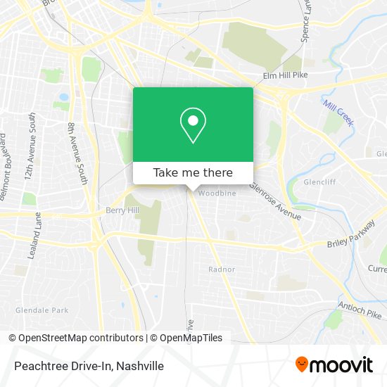 Peachtree Drive-In map