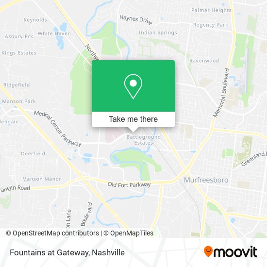 Mapa de Fountains at Gateway
