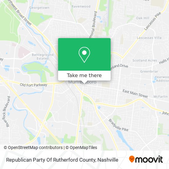 Republican Party Of Rutherford County map