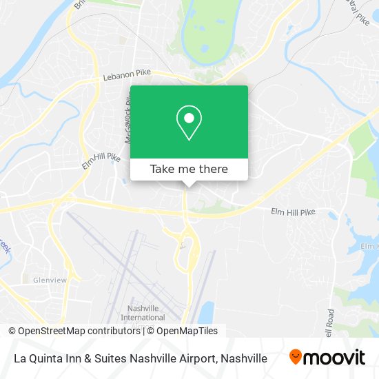 Mapa de La Quinta Inn & Suites Nashville Airport