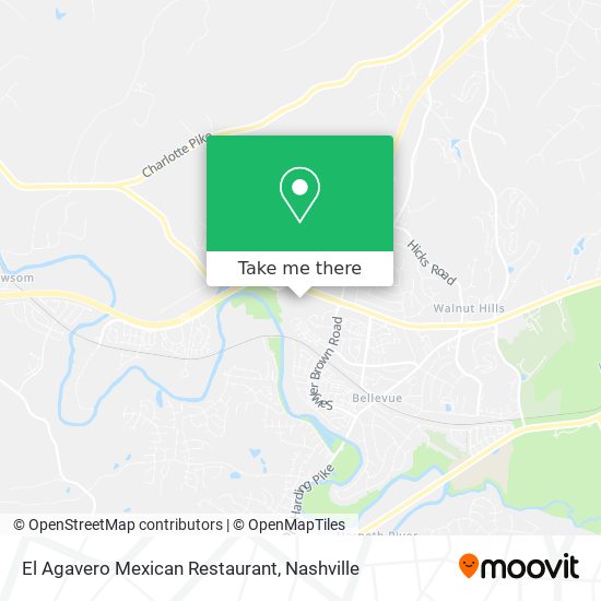 Mapa de El Agavero Mexican Restaurant