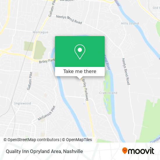 Quality Inn Opryland Area map