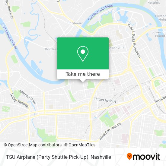 Mapa de TSU Airplane (Party Shuttle Pick-Up)