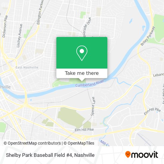 Mapa de Shelby Park Baseball Field #4