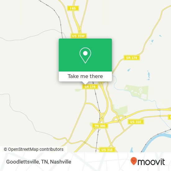 Mapa de Goodlettsville, TN
