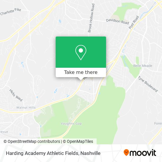 Harding Academy Athletic Fields map