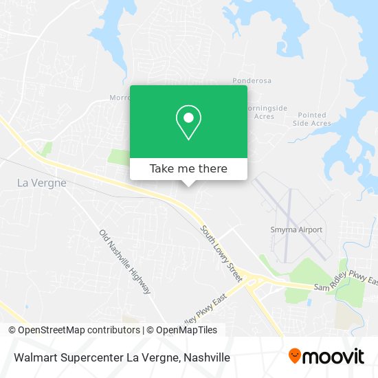 Walmart Supercenter La Vergne map