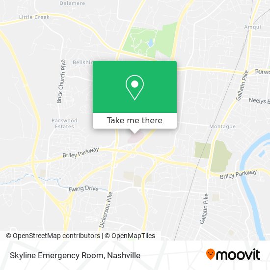 Skyline Emergency Room map