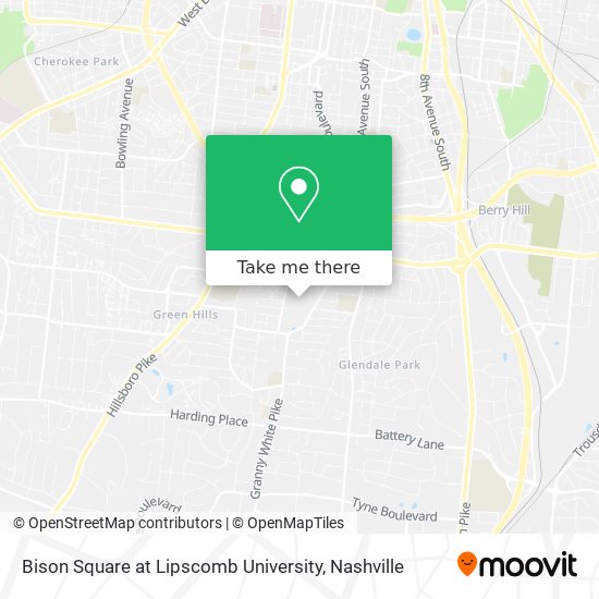 Bison Square at Lipscomb University map