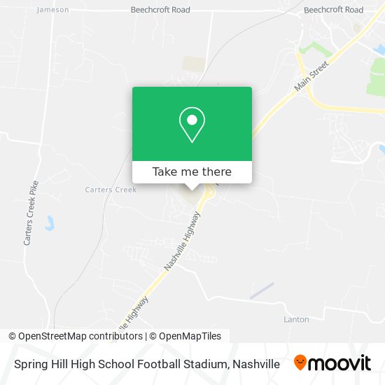 Spring Hill High School Football Stadium map